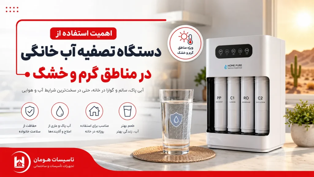 اهمیت استفاده از دستگاه تصفیه آب خانگی در مناطق گرم و خشک